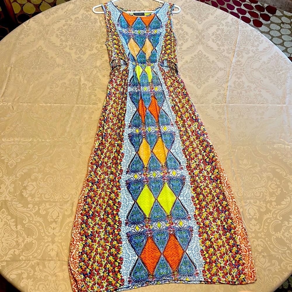 Boho Peek-a-boo Maxi Dress